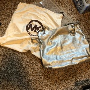Michael Kors Metallic Silver Bag